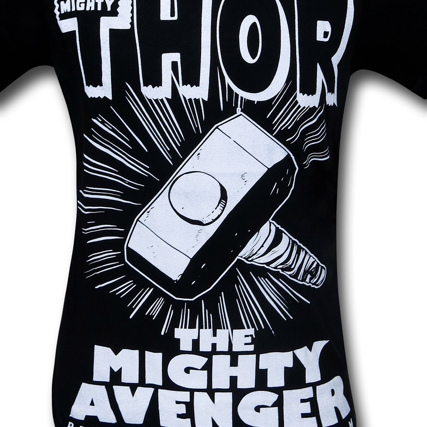 Thor The Mighty Avenger Mjolnir Black T-Shirt