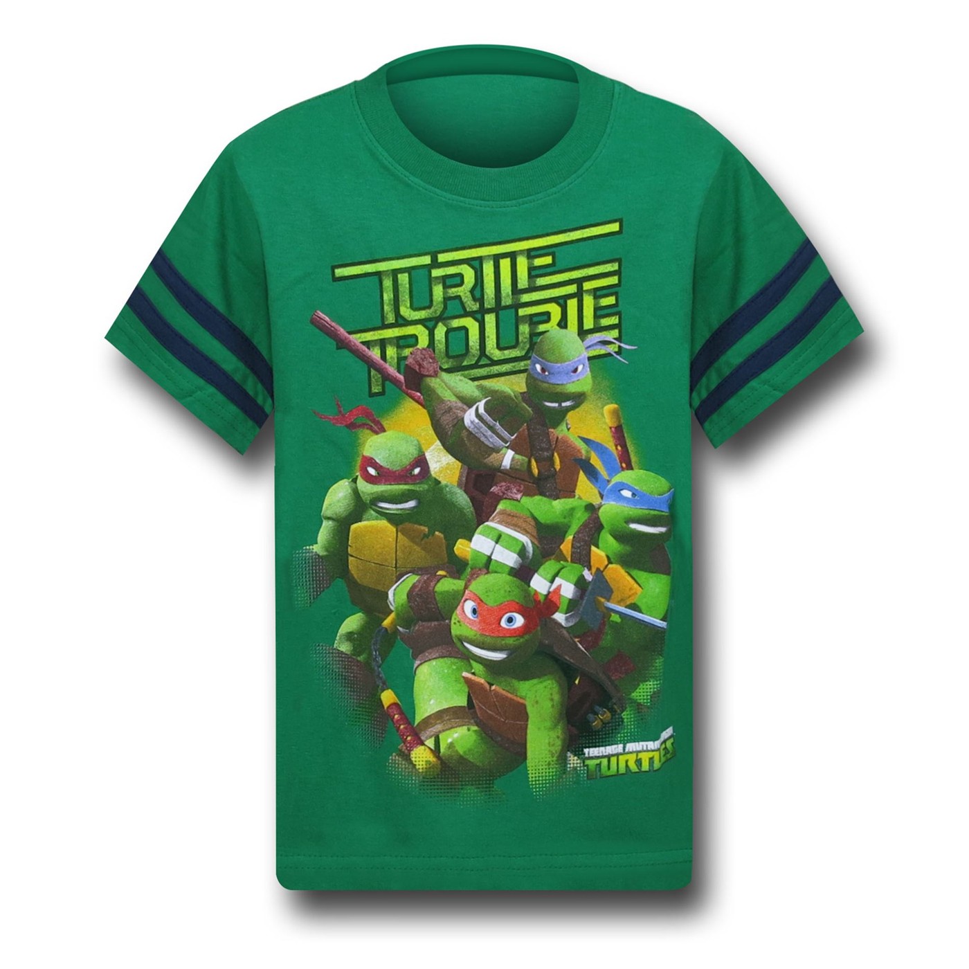 TMNT Turtle Trouble Kids Green T-Shirt