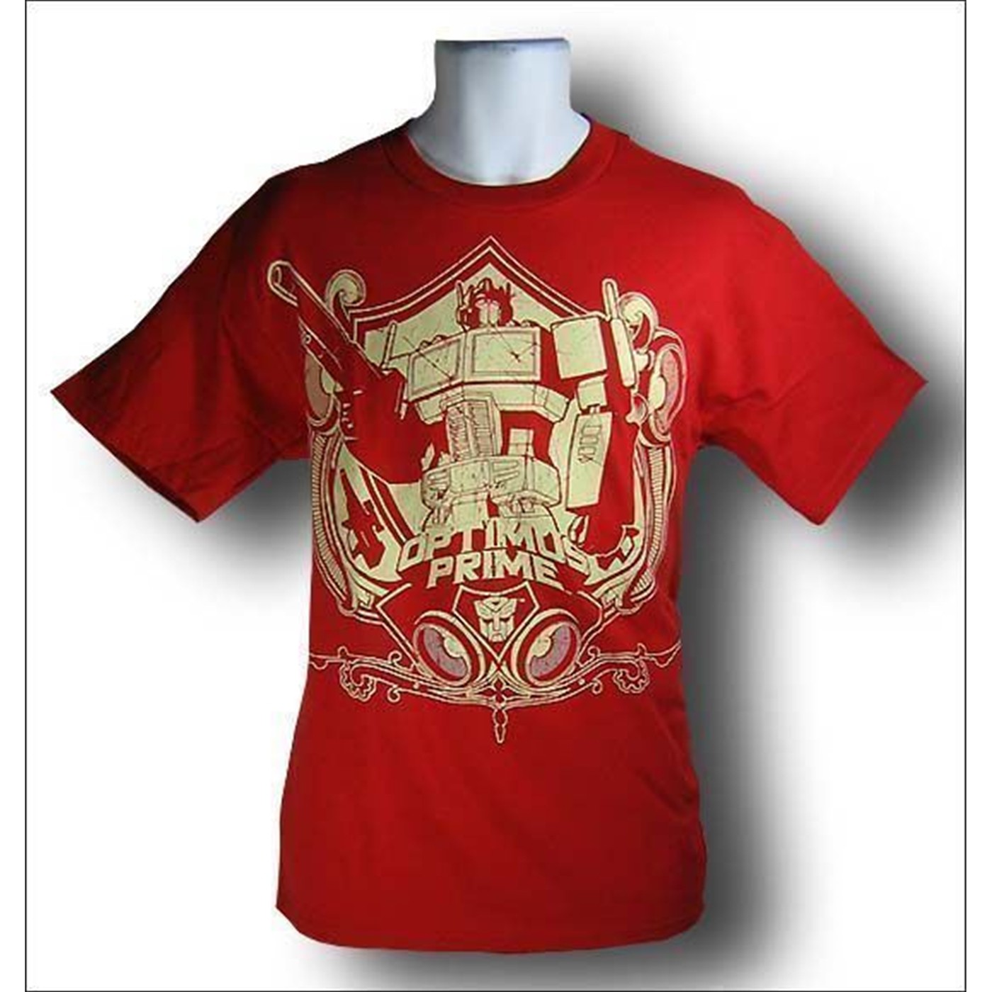 Transformers Red Obey Optimus Prime T-Shirt