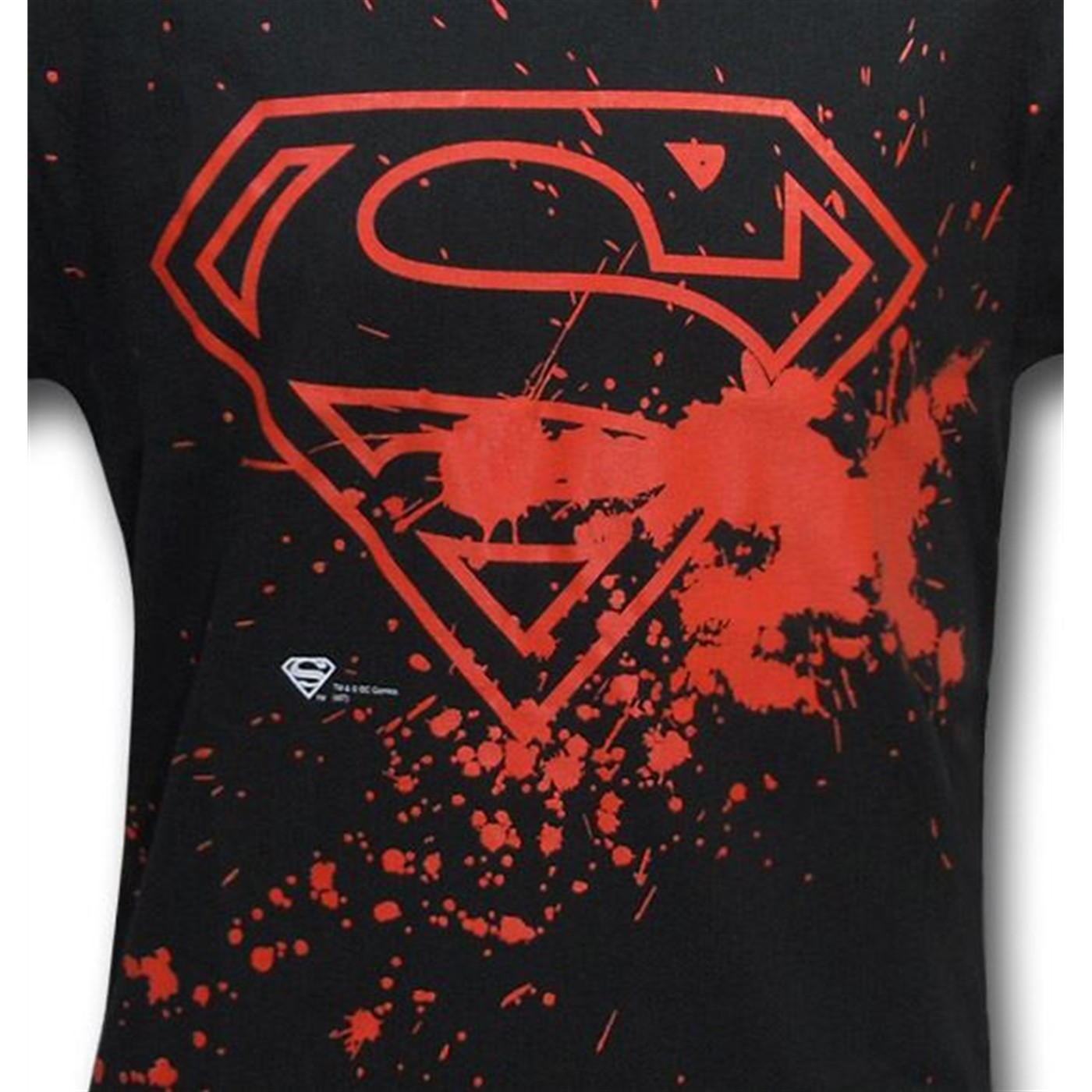 Superman Bloody Splatter Symbol T-Shirt