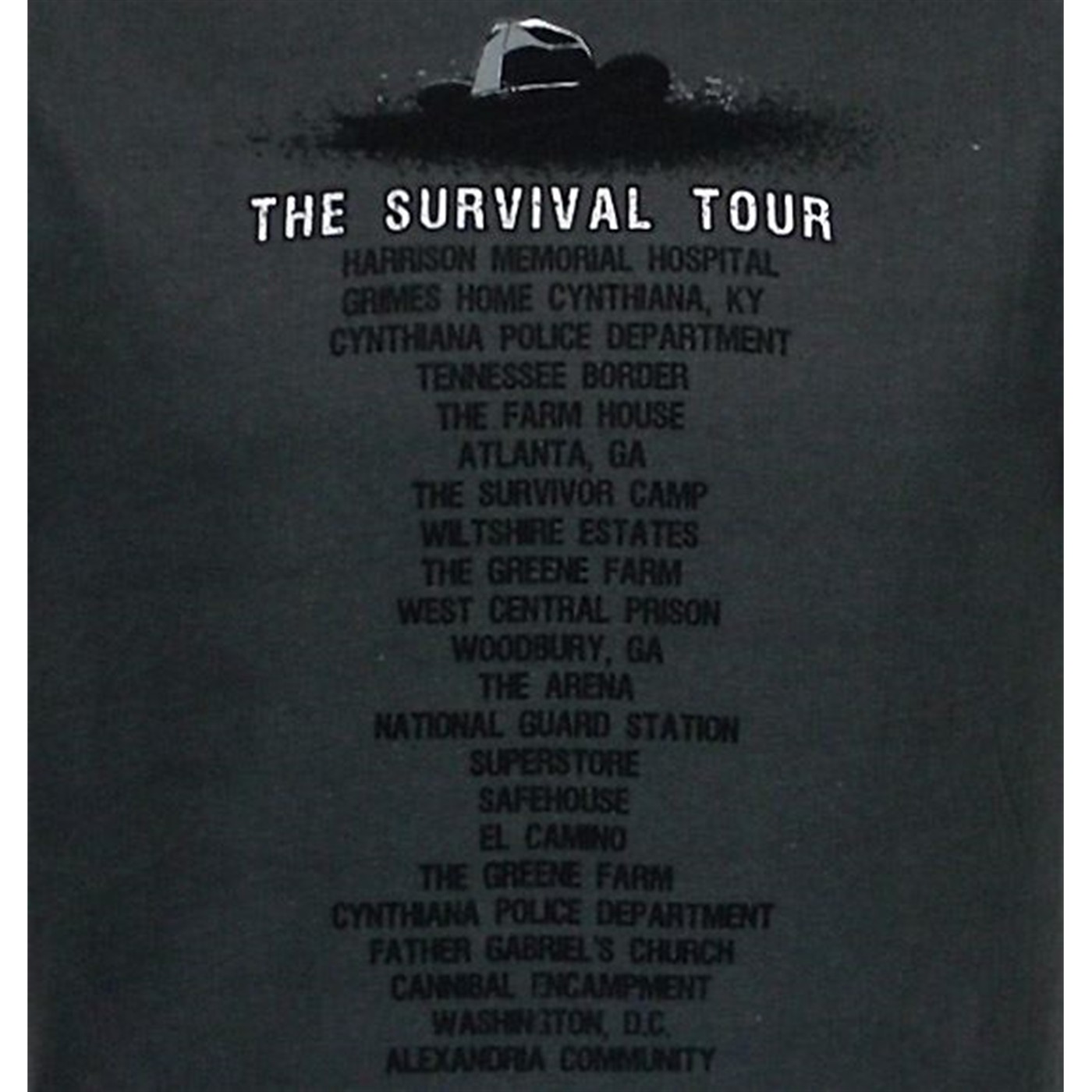 Walking Dead Survival Tour 30 Single T-Shirt