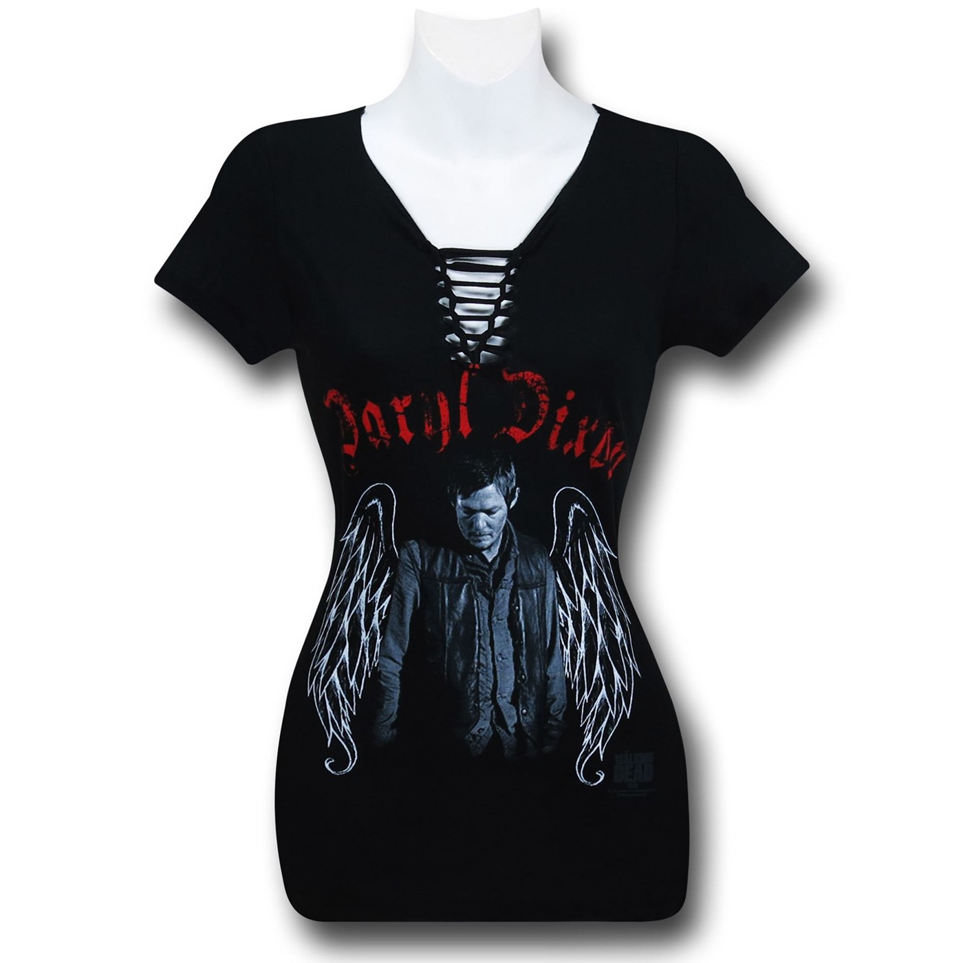 Walking Dead Daryl Wings Lace-Up Women's T-Shirt