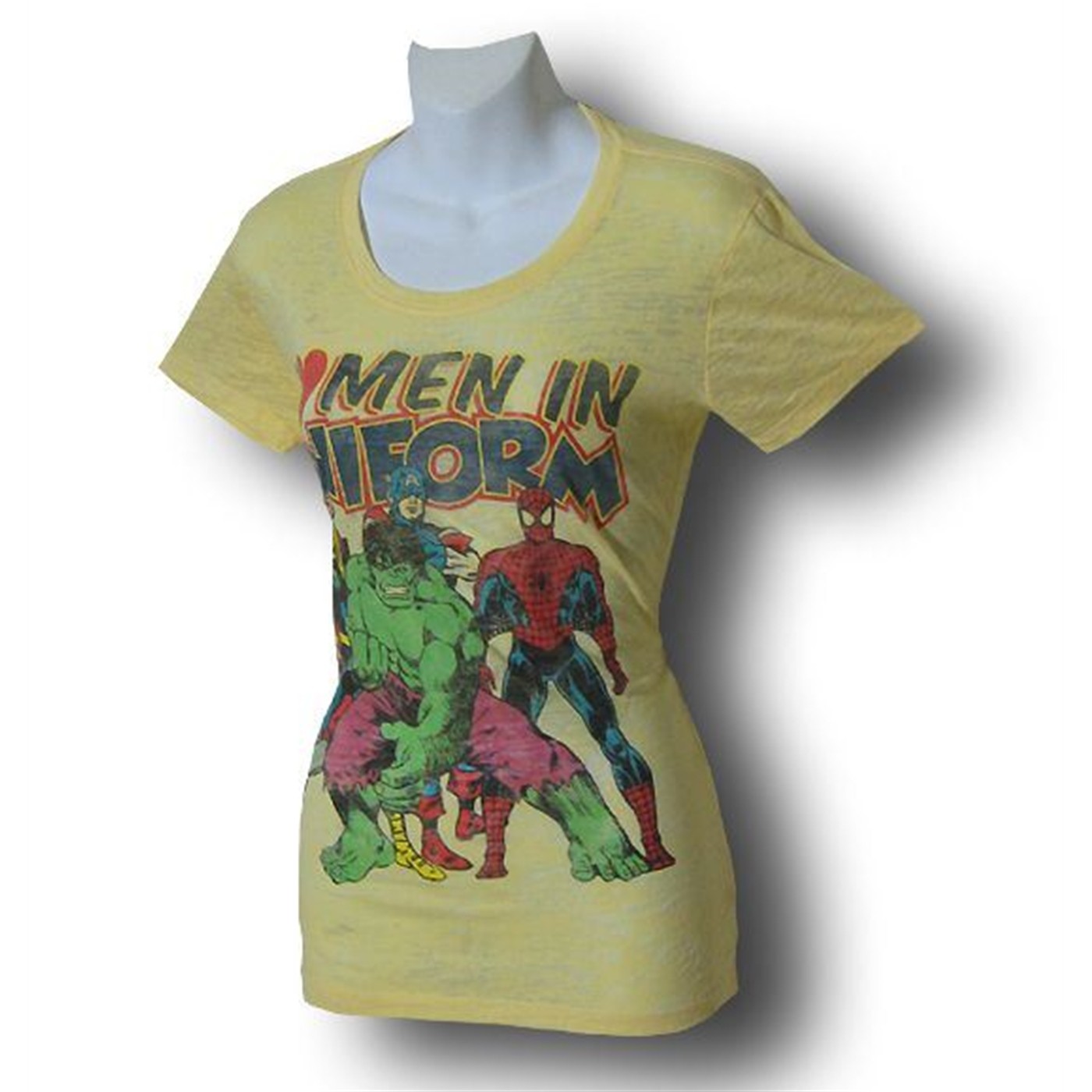 Marvel Womens I Love Men in Uniform T-Shirt