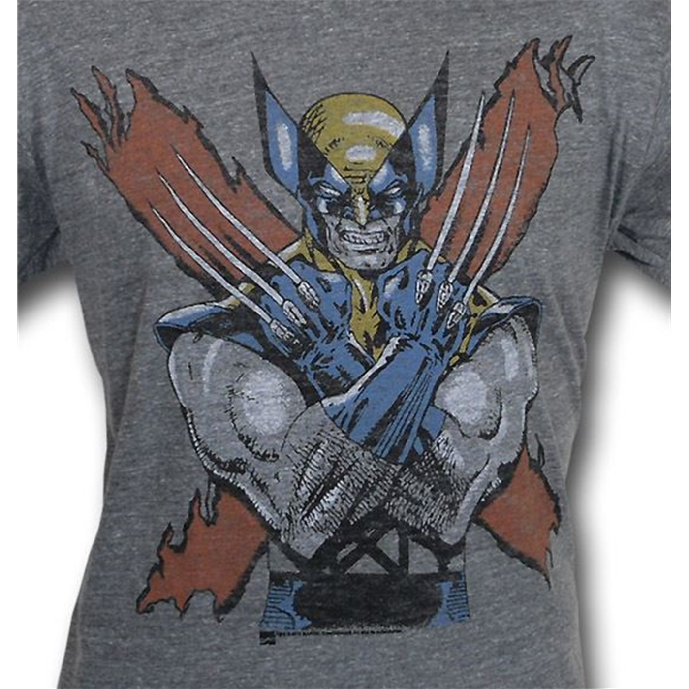Wolverine Cross Claws Junk Food Heather T-Shirt