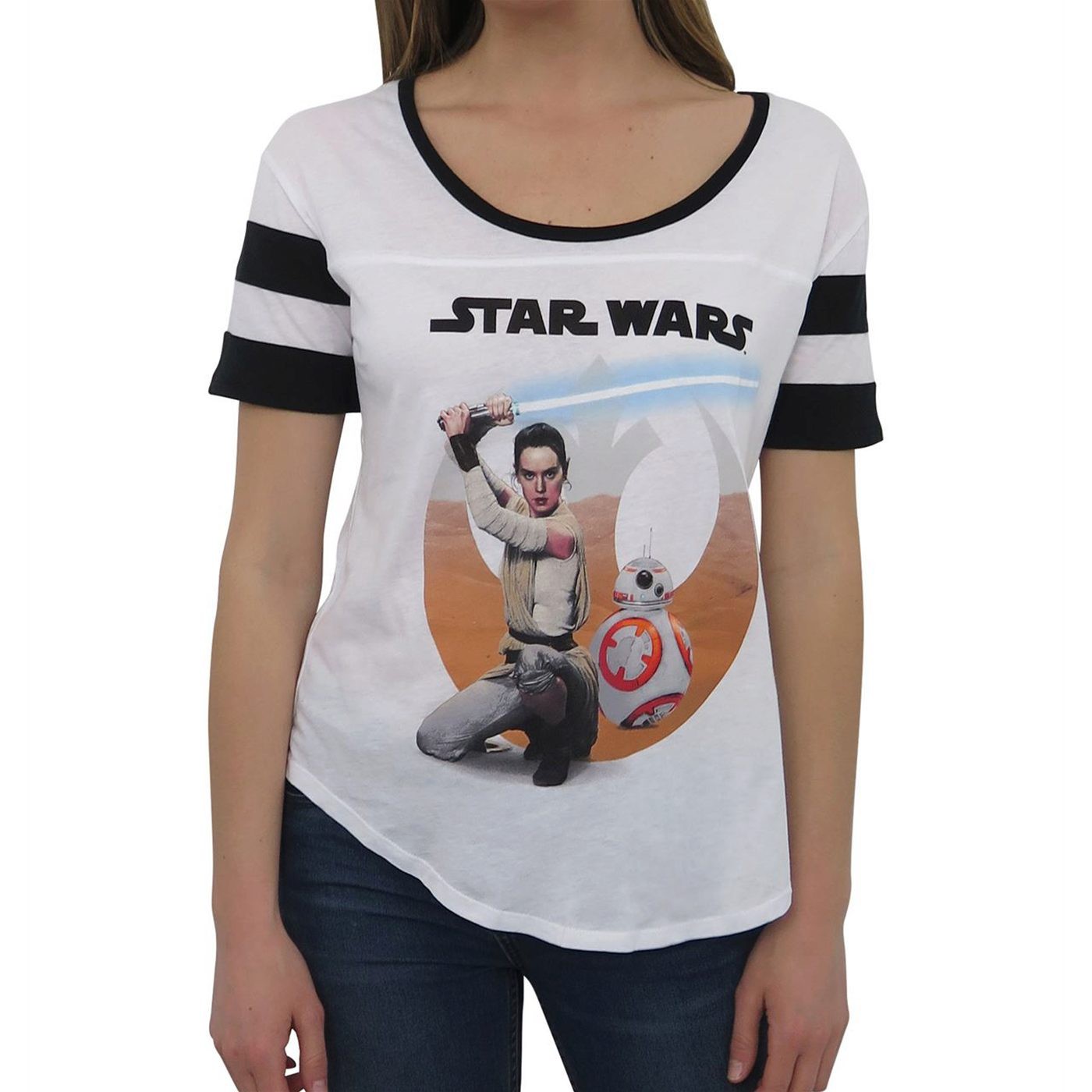 Star Wars Force Awakens Desert Rey Women's T-Shirt