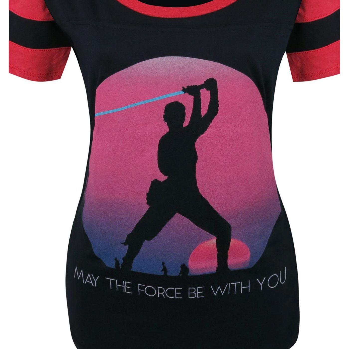 Star Wars Force Awakens Rey Sunset Women's T-Shirt