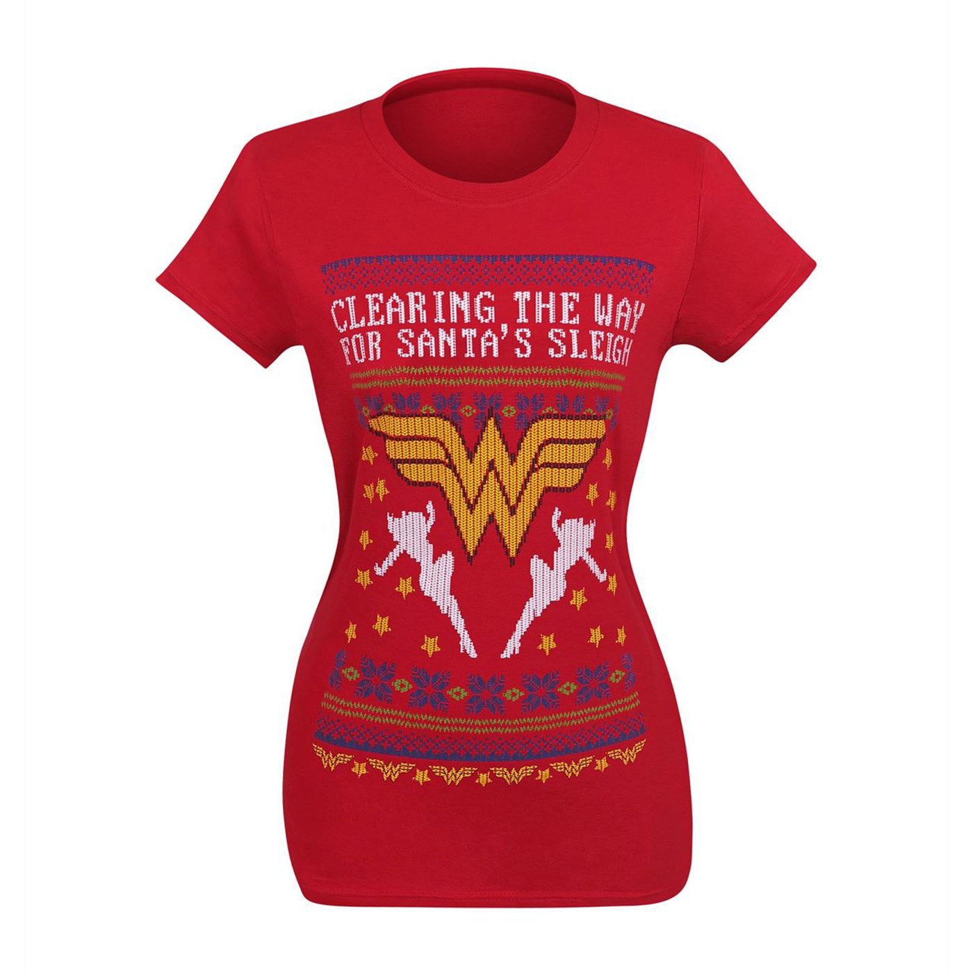 Wonder Woman 8-Bit Ugly Sweater Women's T-Shirt