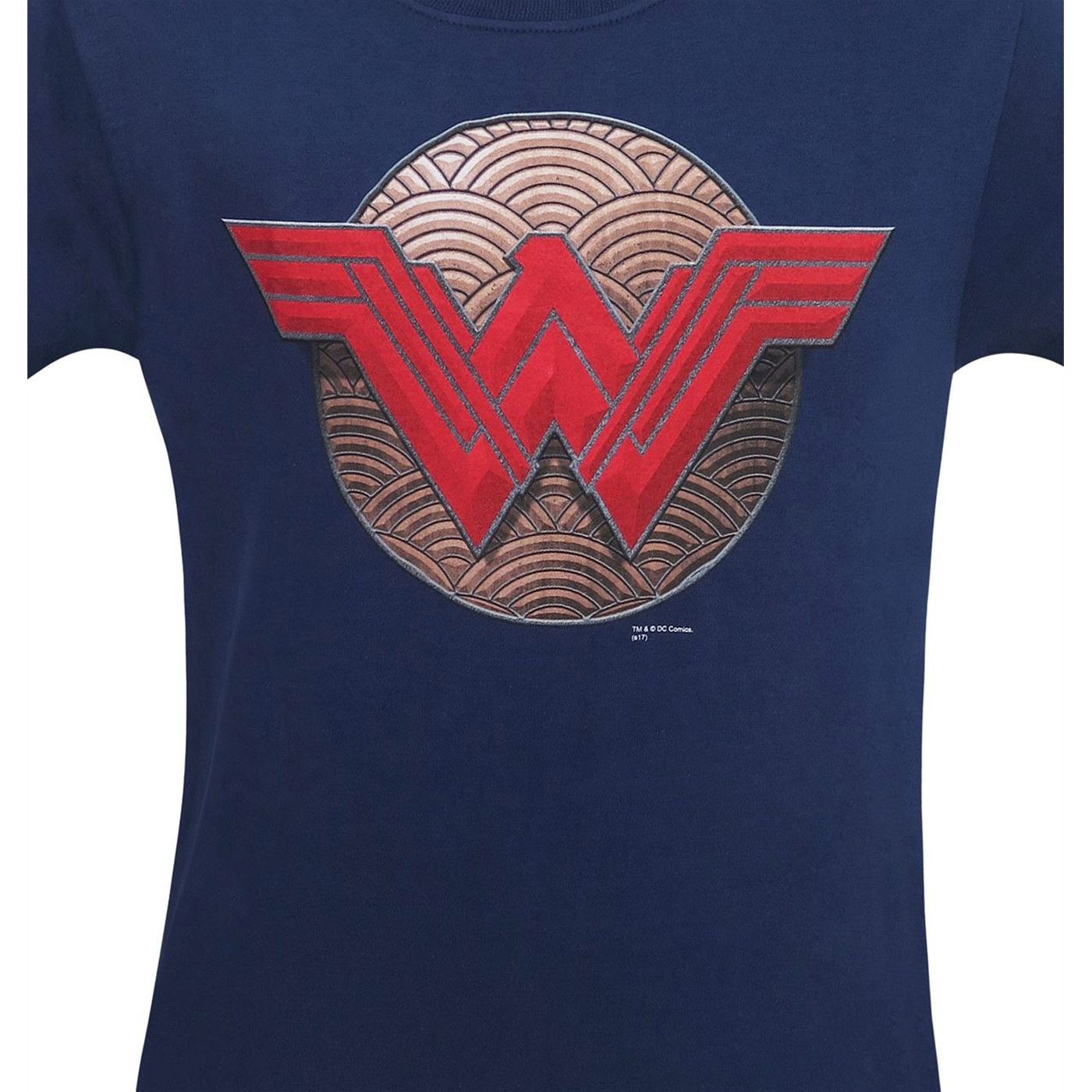 Wonder Woman Battle Shield Symbol Men's T-Shirt