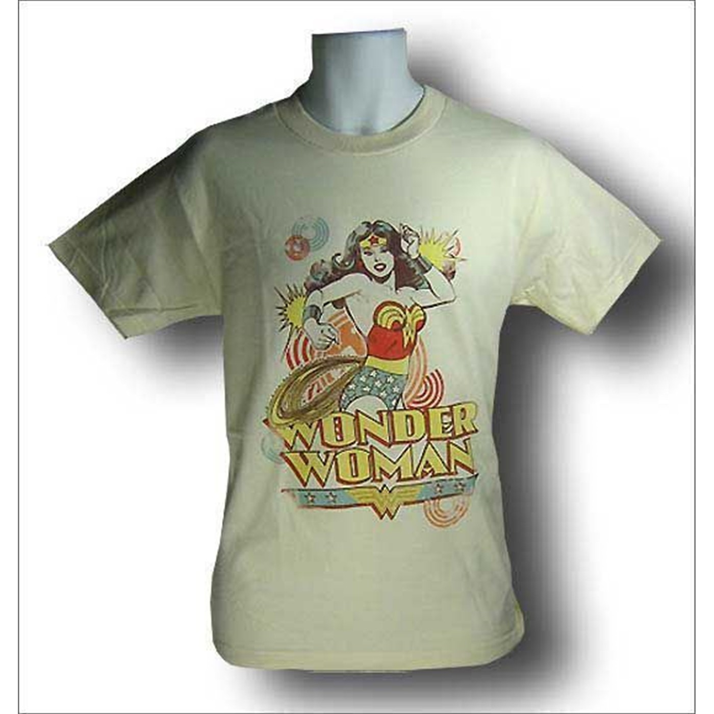 Wonder Woman Cream Bling Mens T-Shirt