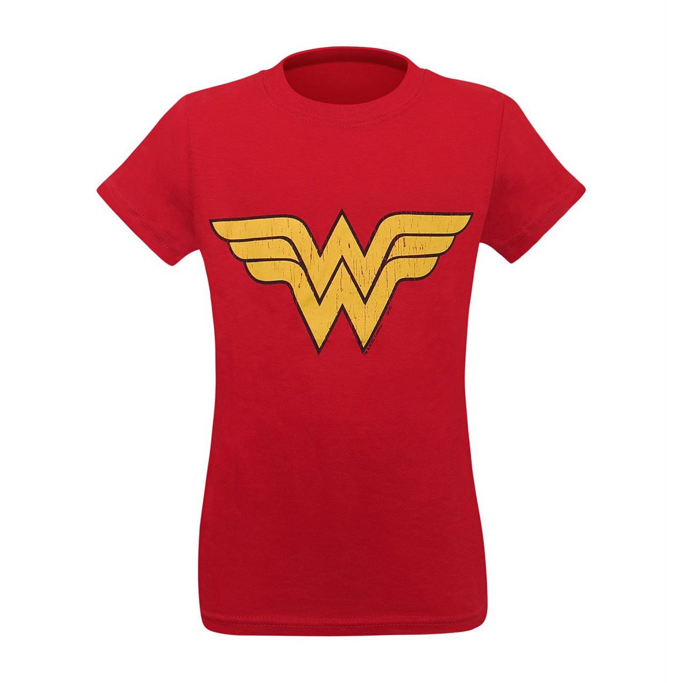 Wonder Woman Distressed Symbol Girls T-Shirt
