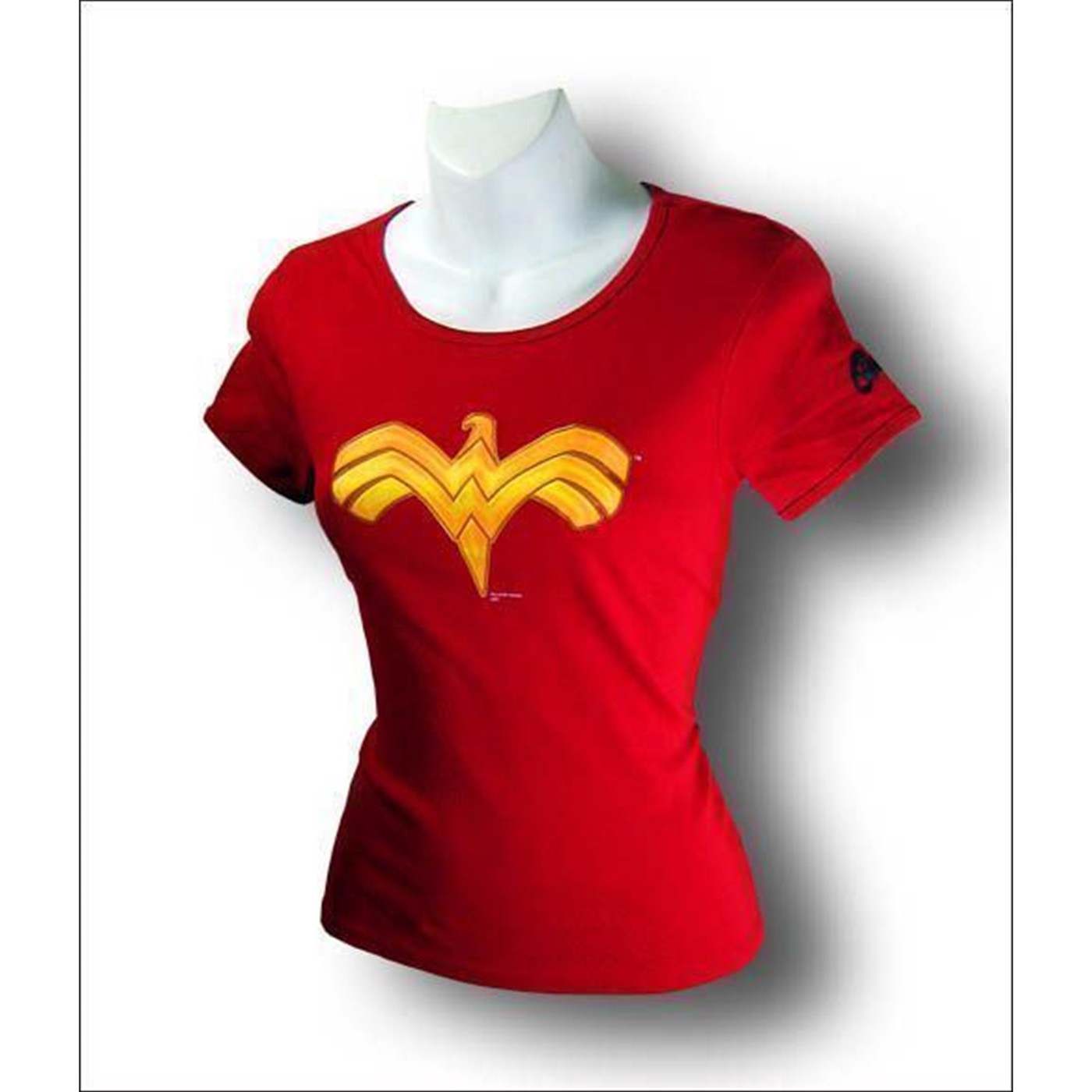 Wonder Woman Eagle Symbol Red Jr.s T-Shirt