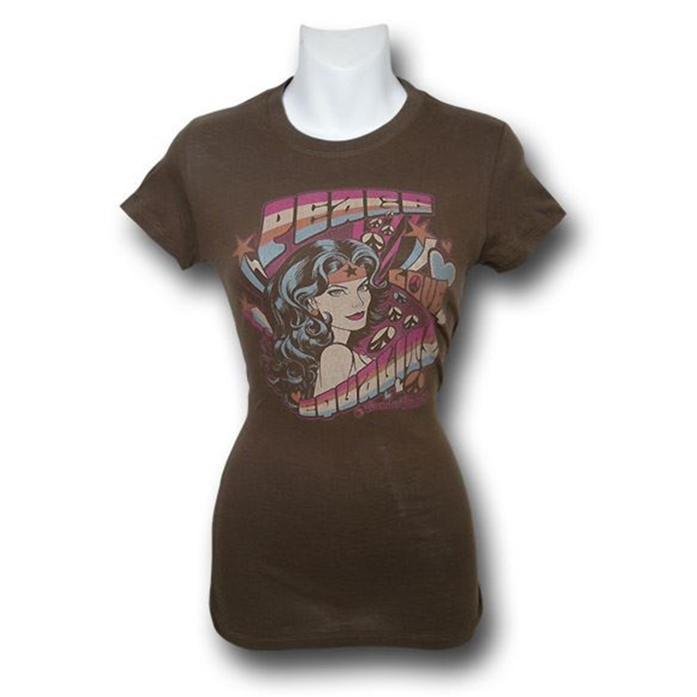 Wonder Woman Jr Womens Peace T-Shirt