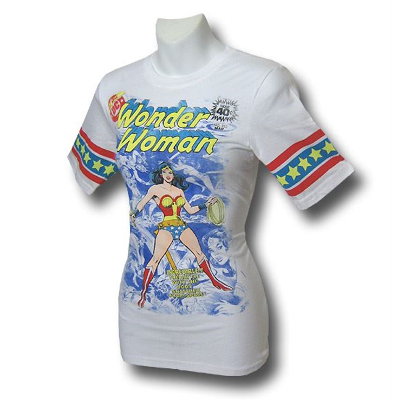 Wonder Woman Jr Womens Battle Athletic T-Shirt