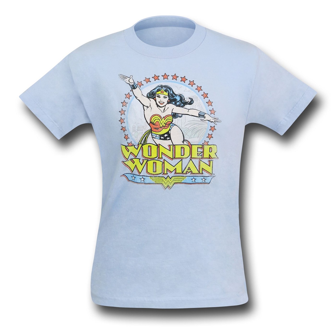 Wonder Woman Kids Blue Circle T-Shirt