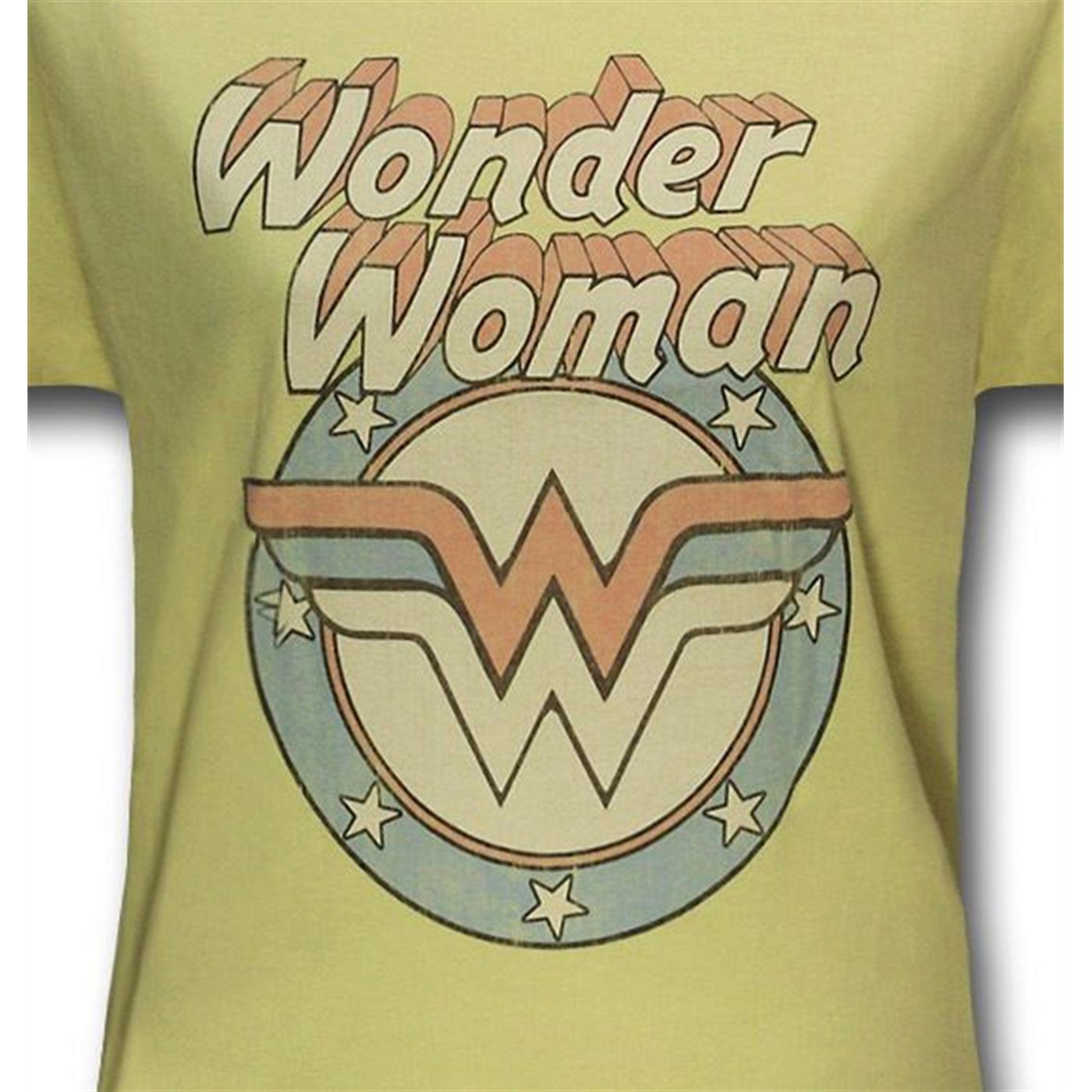 Wonder Woman Vintage Logo Yellow Women's T-Shirt