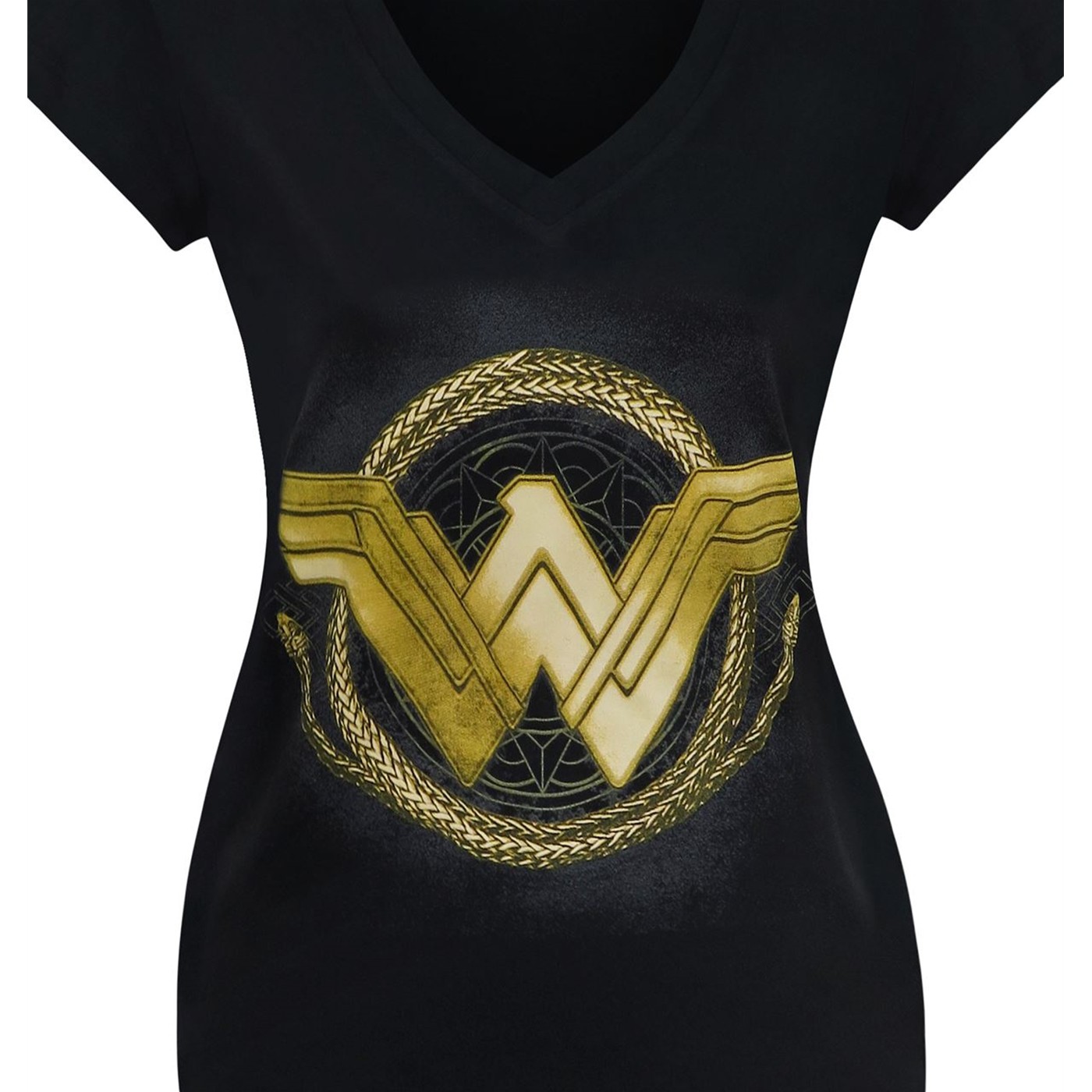 Wonder Woman Movie Golden Lasso Women's V-Neck T-Shirt
