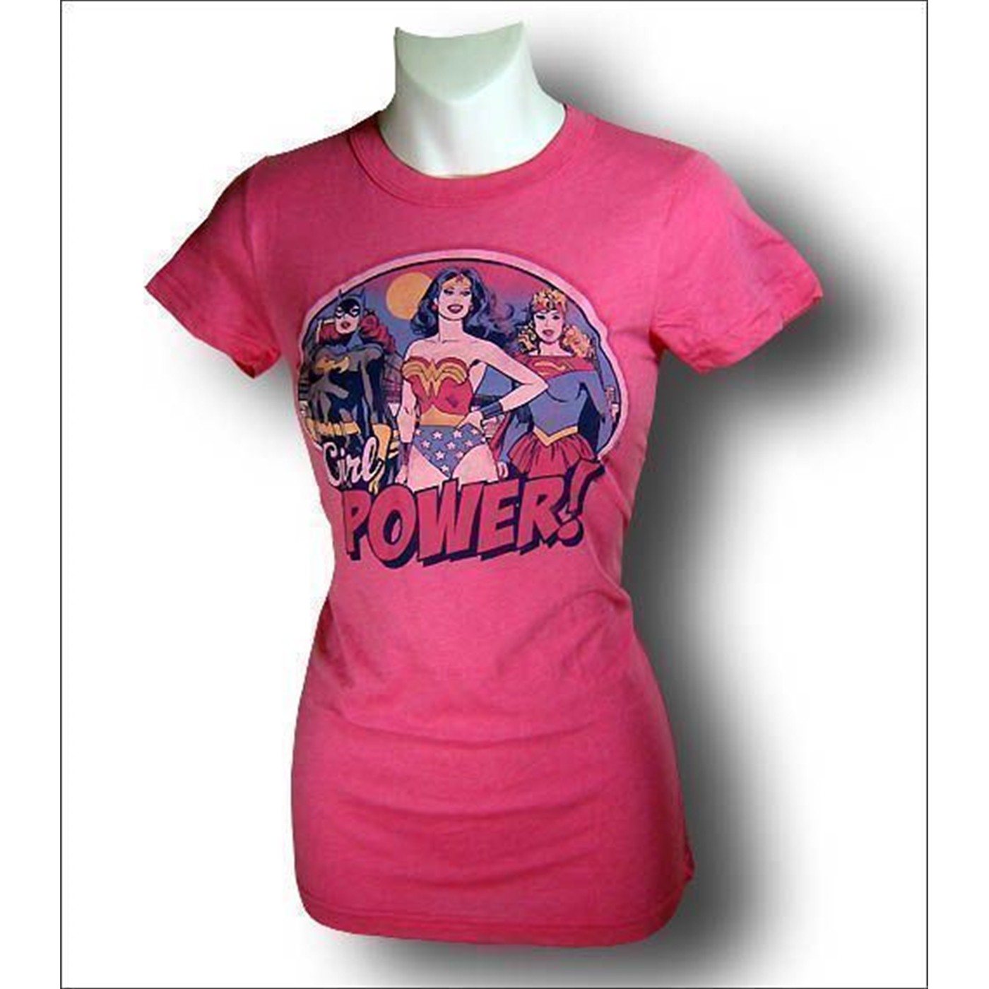 Wonder Woman Pink Girl Power Junior?s T-Shirt