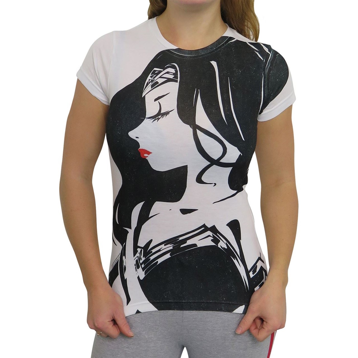 Wonder Woman Profile Sublimated Women's T-Shirt