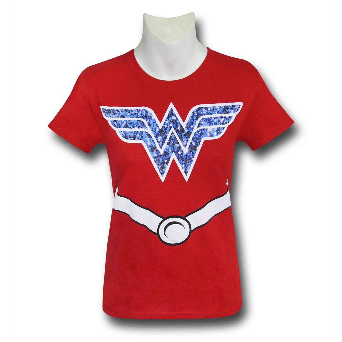 Wonder Woman Glitter Suit-Up Girls T-Shirt