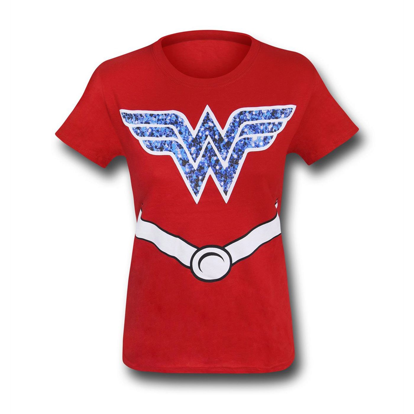 Wonder Woman Glitter Suit-Up Girls T-Shirt