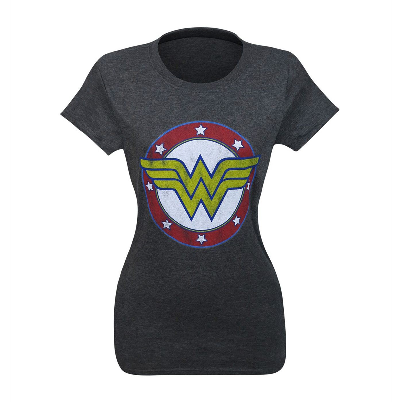 Wonder Woman Symbol & Stars T-Shirt for Women