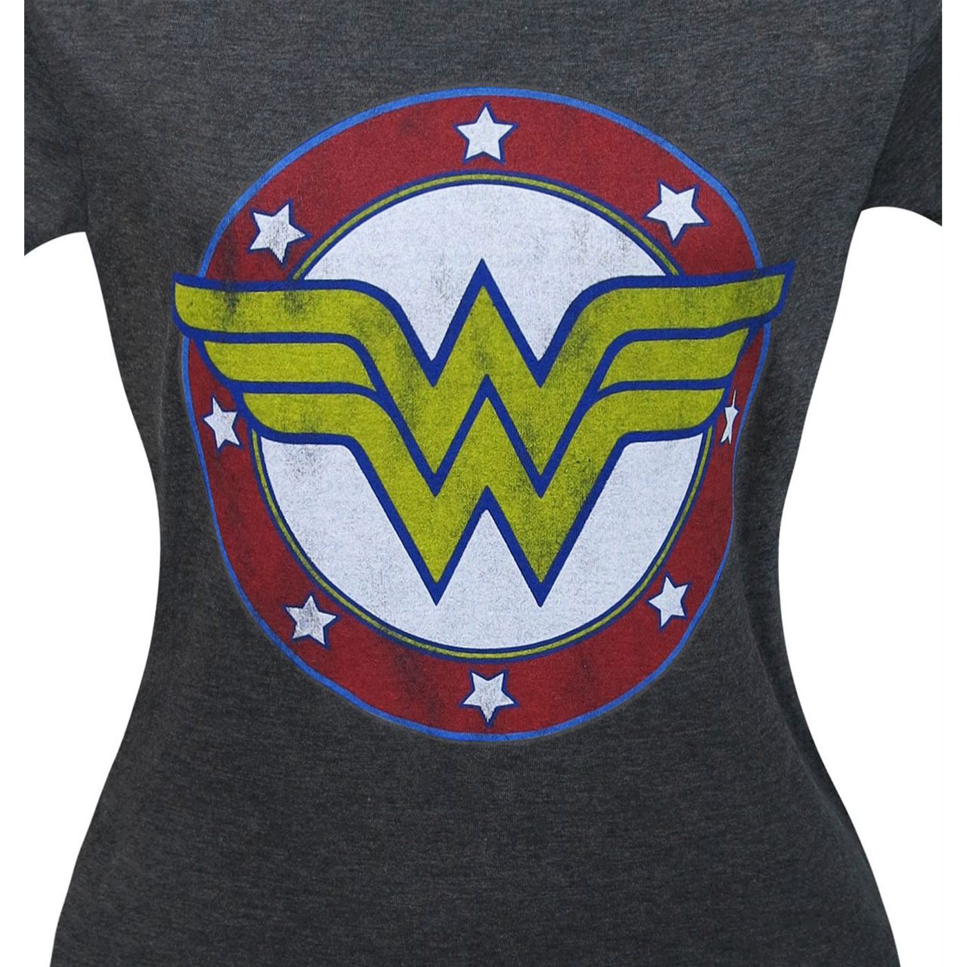 Wonder Woman Symbol & Stars T-Shirt for Women