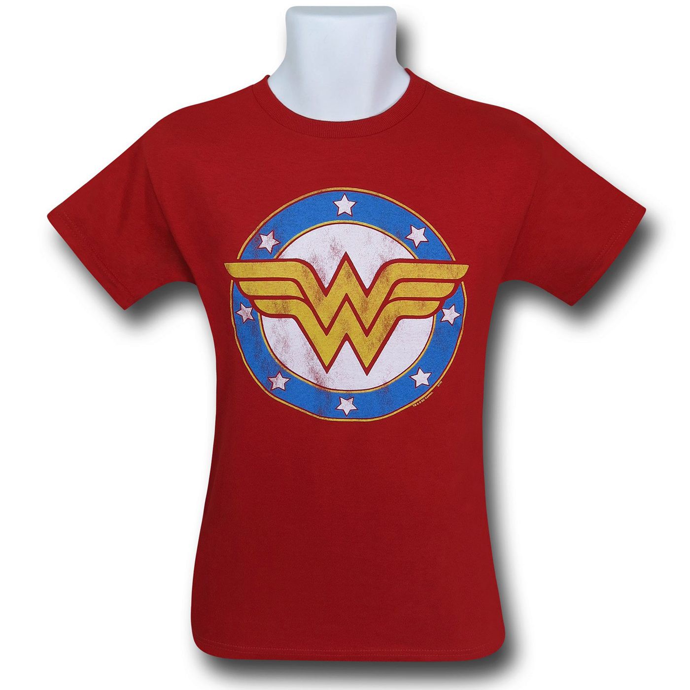 Wonder Woman Symbol & Stars Kids T-Shirt