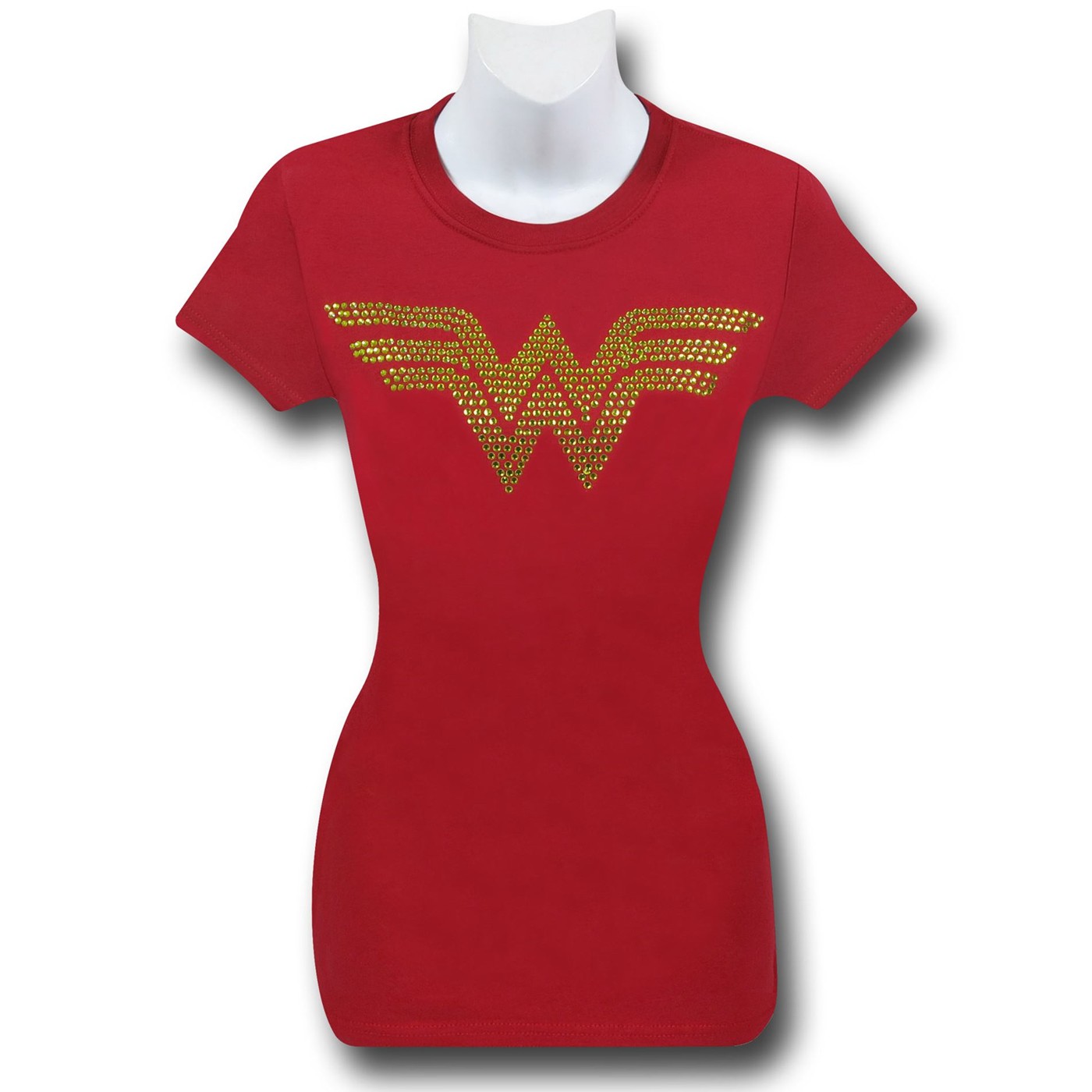 Wonder Woman Rhinestone Symbol Women's T-Shirt
