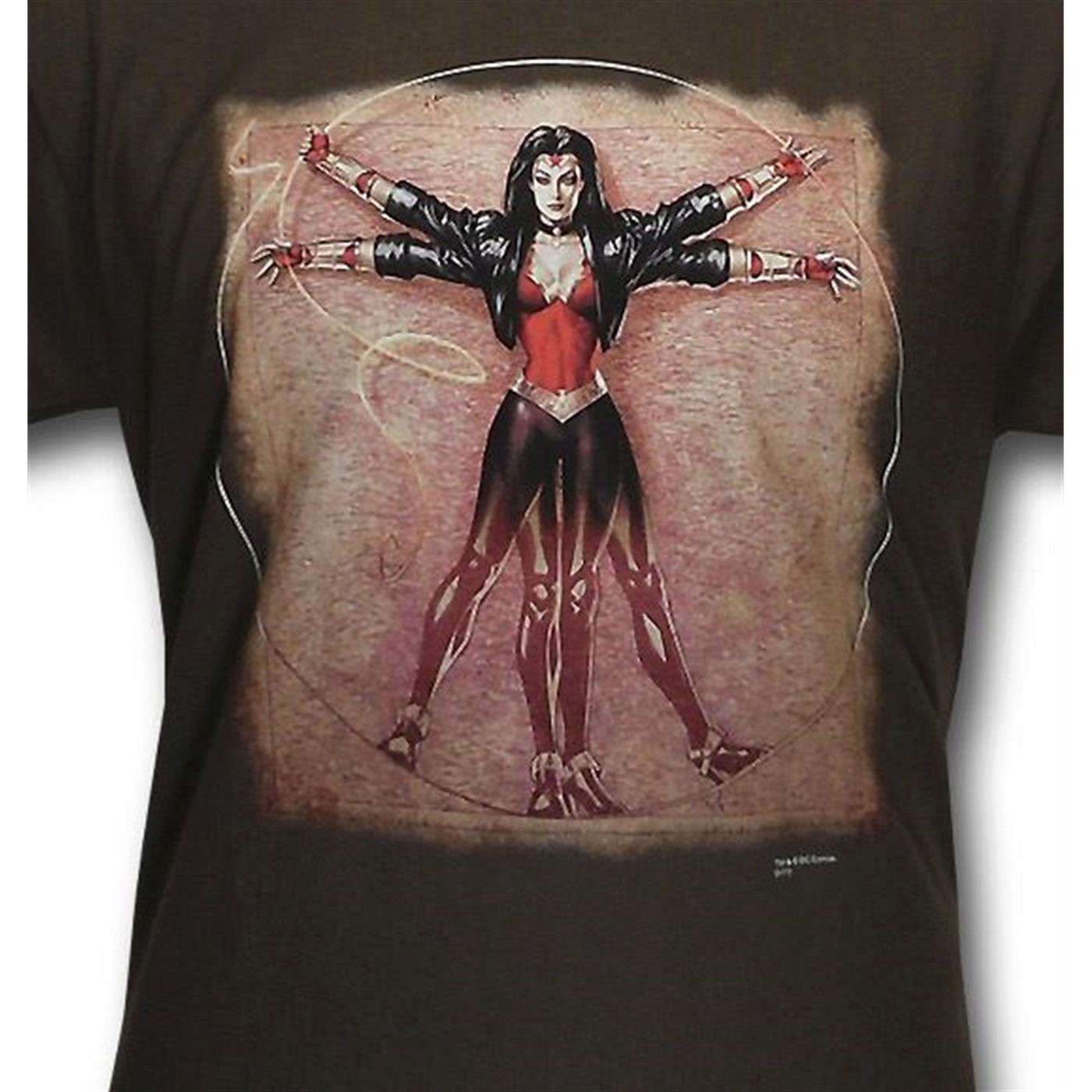 Wonder Woman Vitruvian Woman T-Shirt