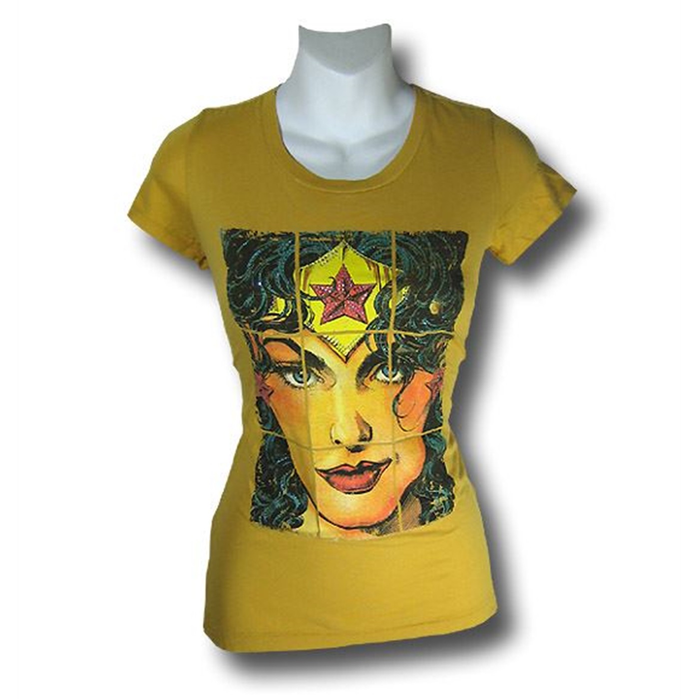 Wonder Woman Womens Crystal Perez Head T-Shirt