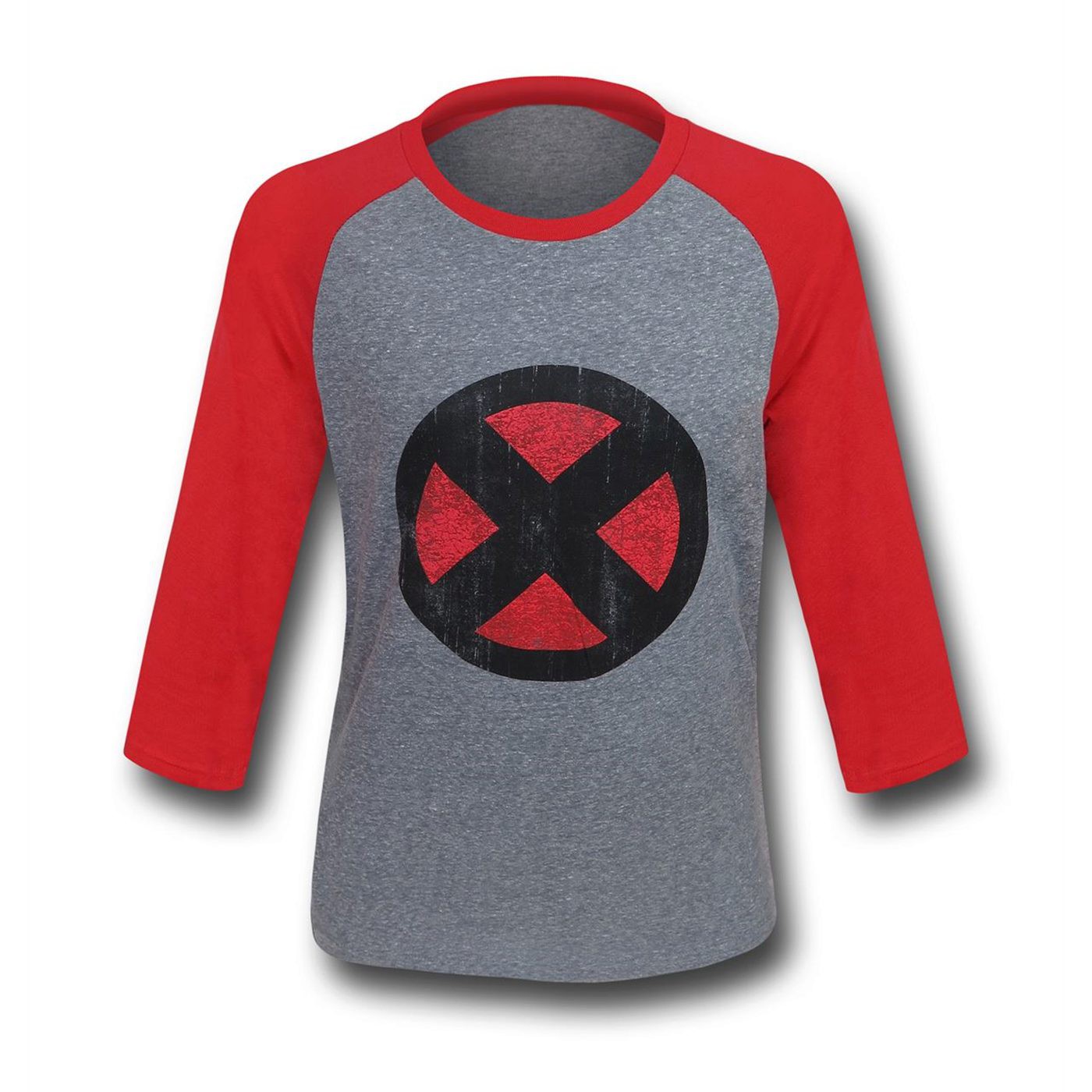X-Men Distressed Symbol Men's Baseball T-Shirt