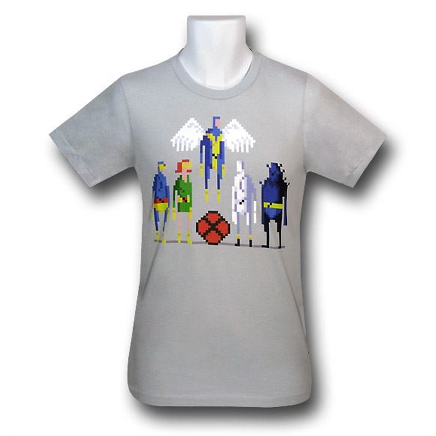 X-Men Pixelated Group 30 Single T-Shirt