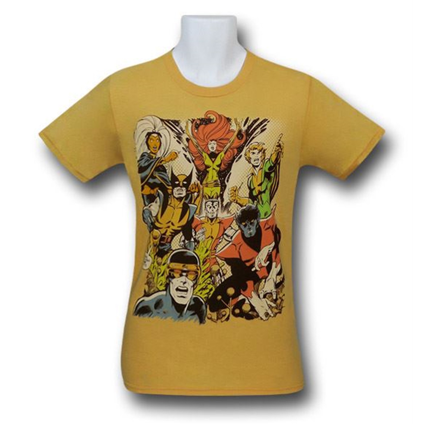 X-Men Classic Group Yellow 30 Single T-Shirt