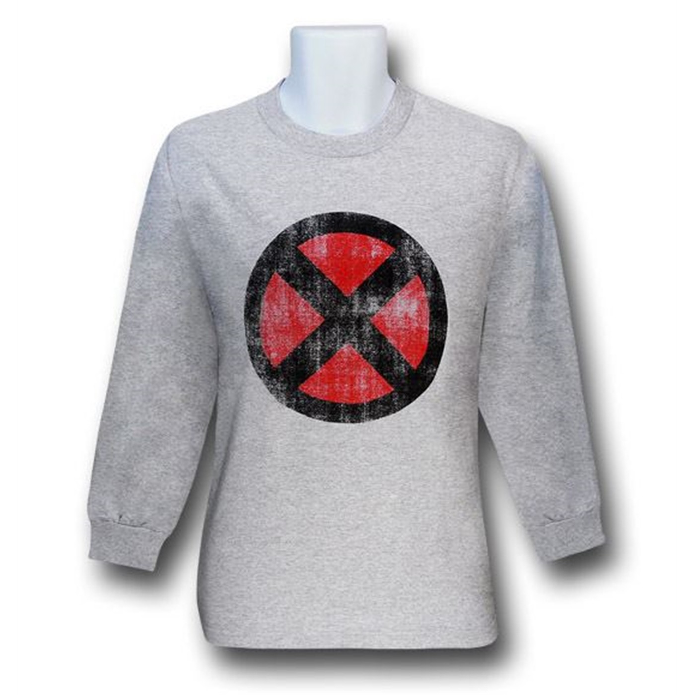 X Men Distressed Symbol Long Sleeve T Shirt