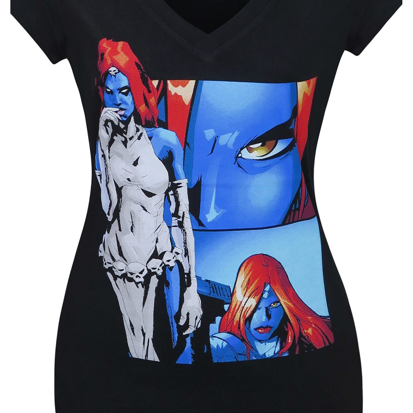 X-Men Mystique Panels Women's V-Neck T-Shirt