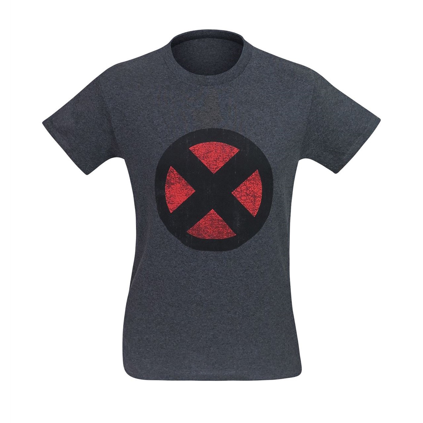 X-Men Distressed Symbol Grey T-Shirt