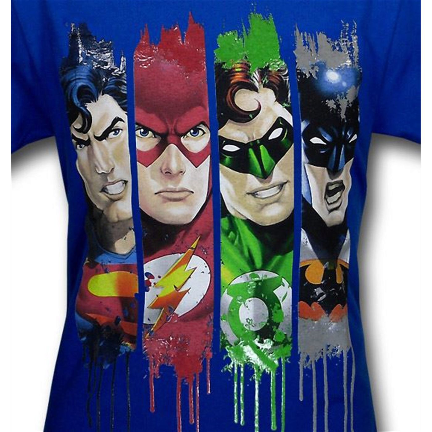 Justice League Drip Splatter Youth T-Shirt