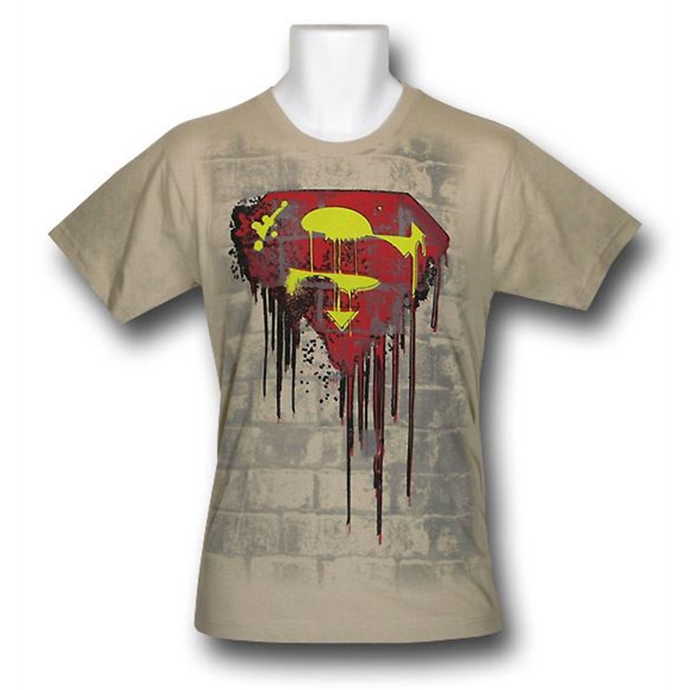 Superman Youth Brick Art 30 Single T-Shirt