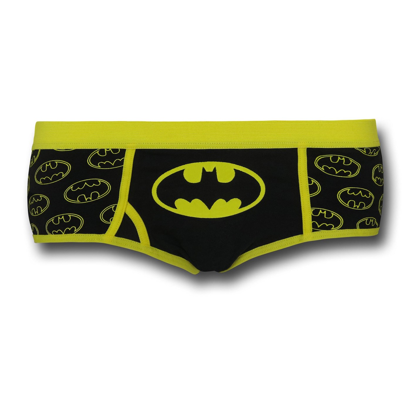 Batgirl Symbols Yellow & Black Women's Panty