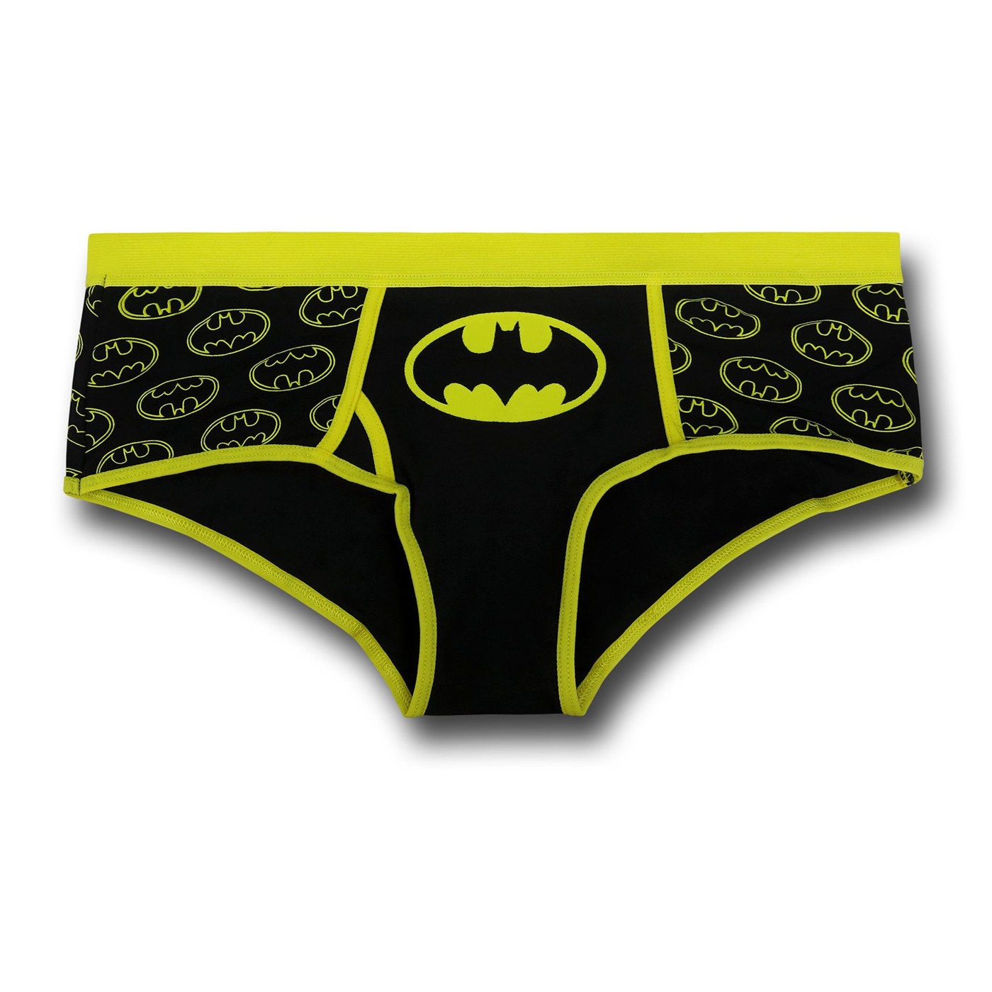 Batgirl Symbols Yellow & Black Women's Panty