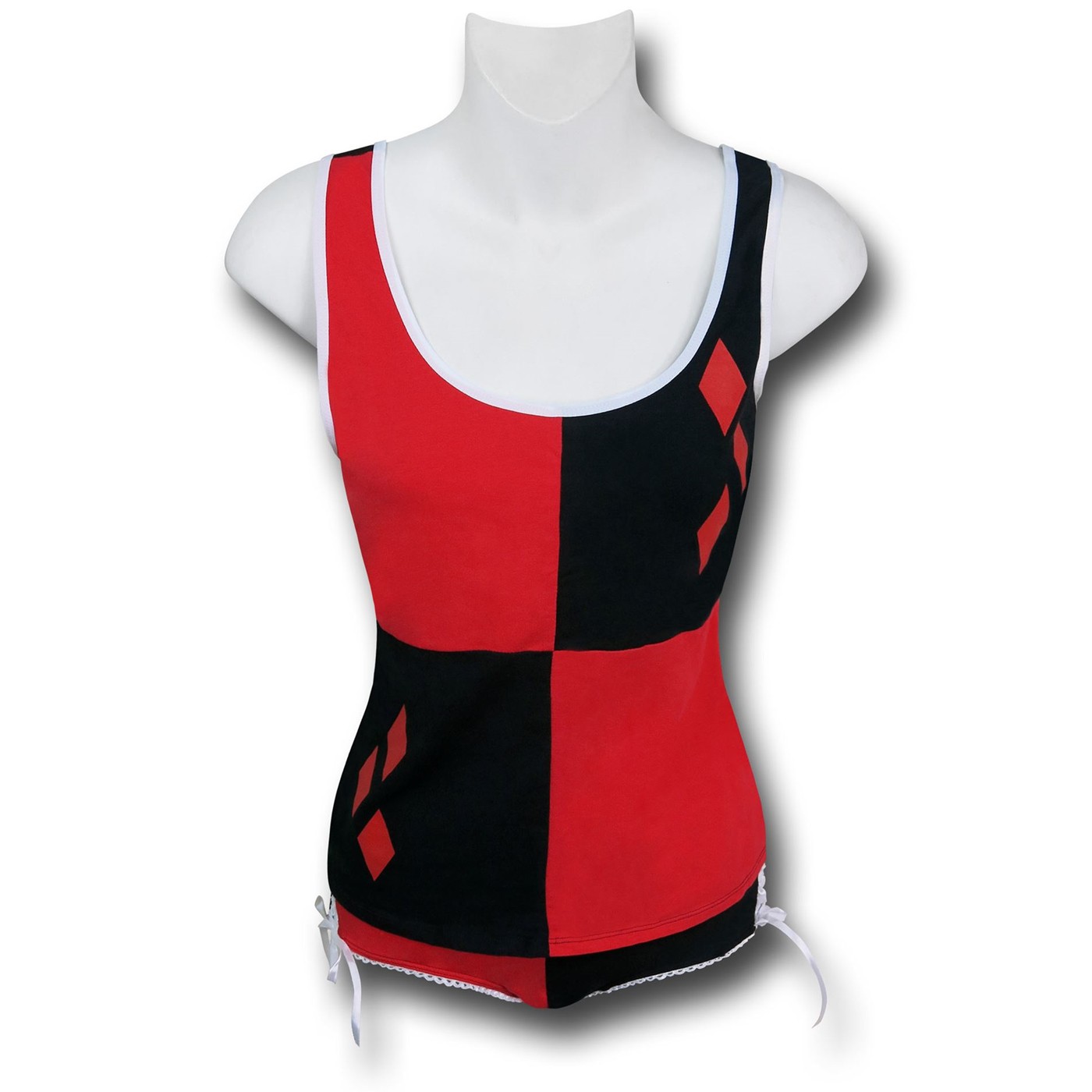 Harley Quinn Lace Up Women's Cami & Panty Set