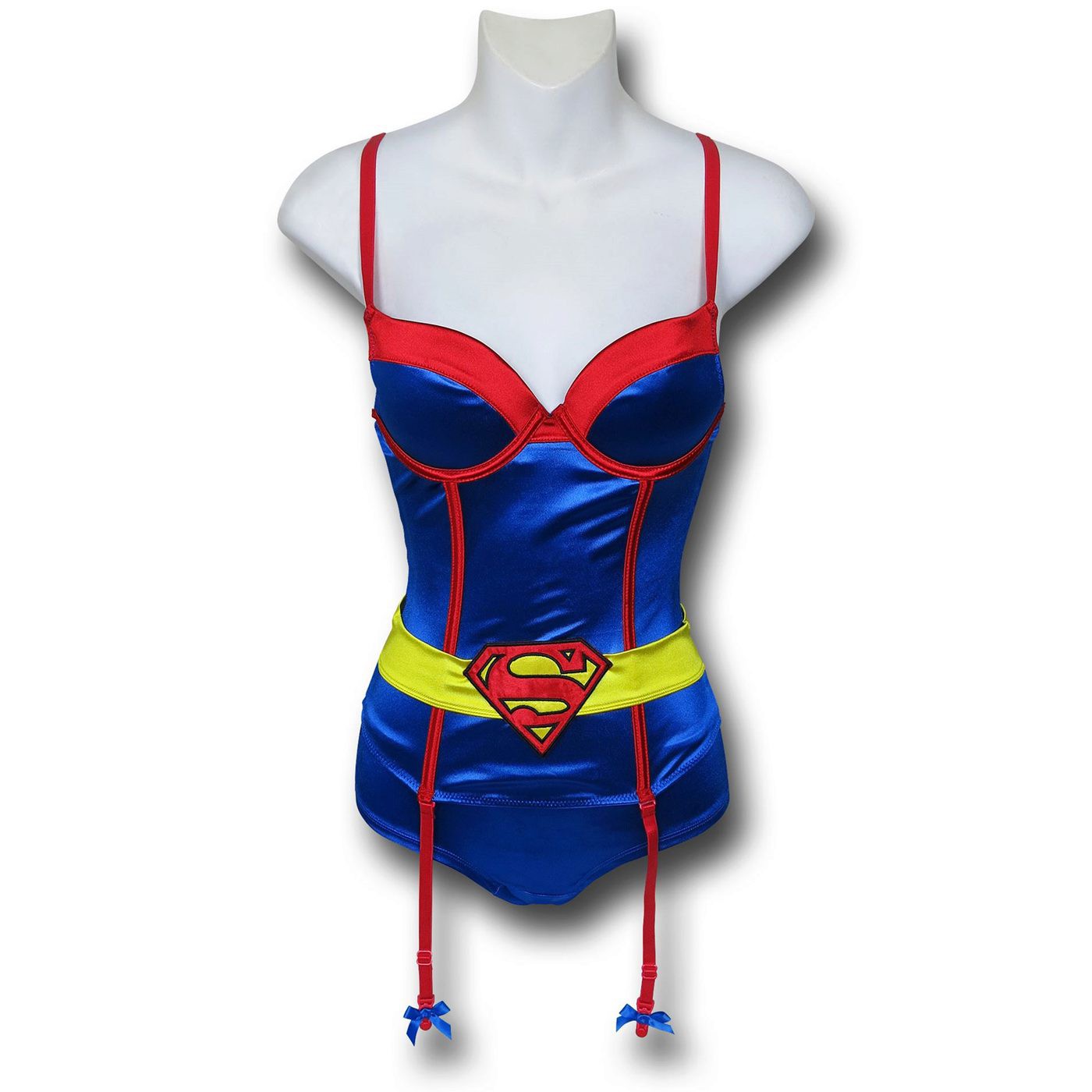 Superman Corset & Panty Set w/ Garters