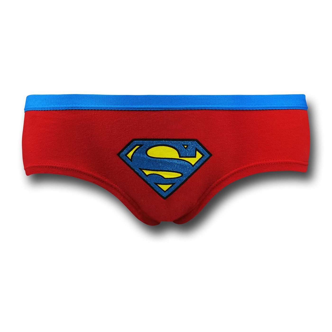 Supergirl Glitter Symbol Women's Red Briefs