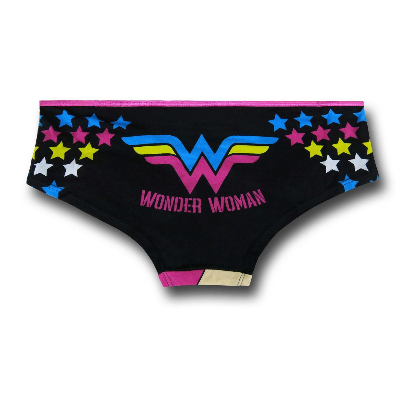 Wonder Woman Neon Black Hipster Panty
