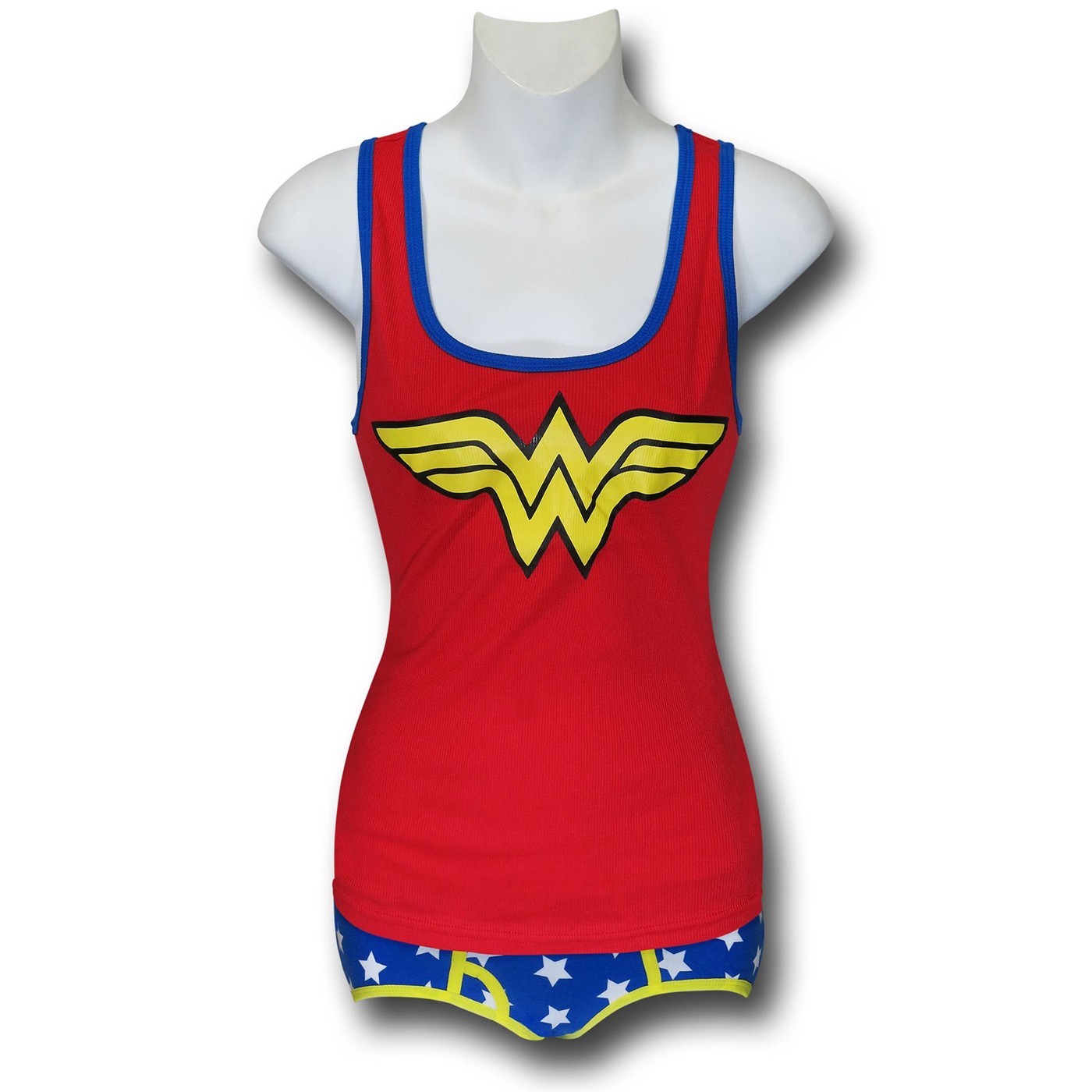 Wonder Woman Ribbed Women's Tank & Panty Set