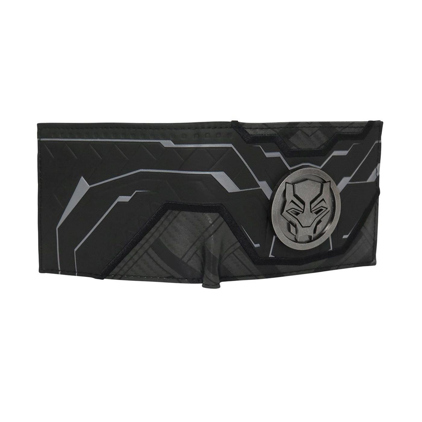 Black Panther Movie Symbol Carbon Fiber Bi-Fold Wallet