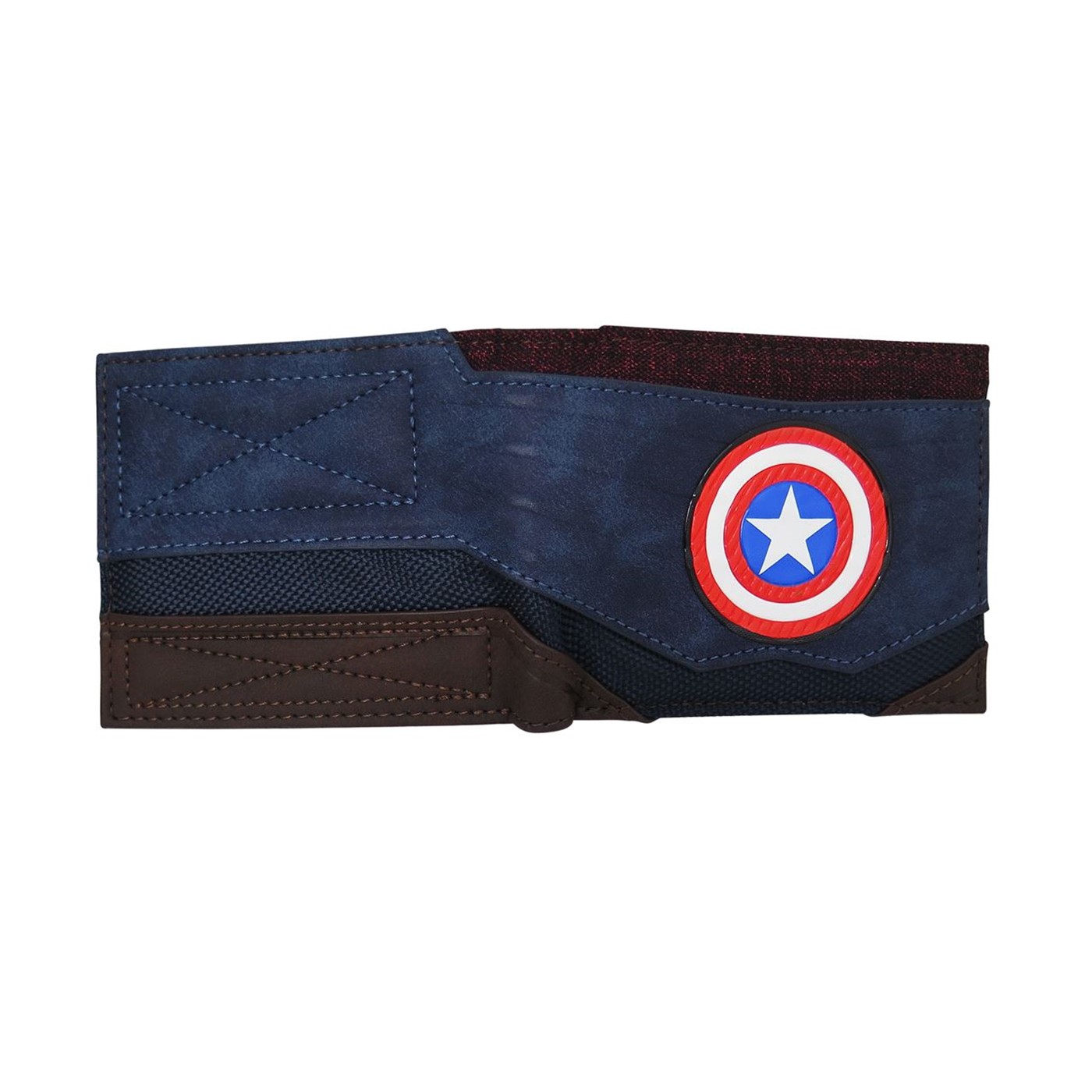 Captain America Chrome Weld Men's Bi-Fold Wallet