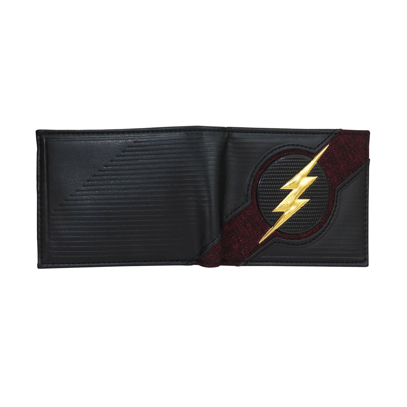 Flash Logo Chrome Weld Patch Men's Bi-Fold Wallet