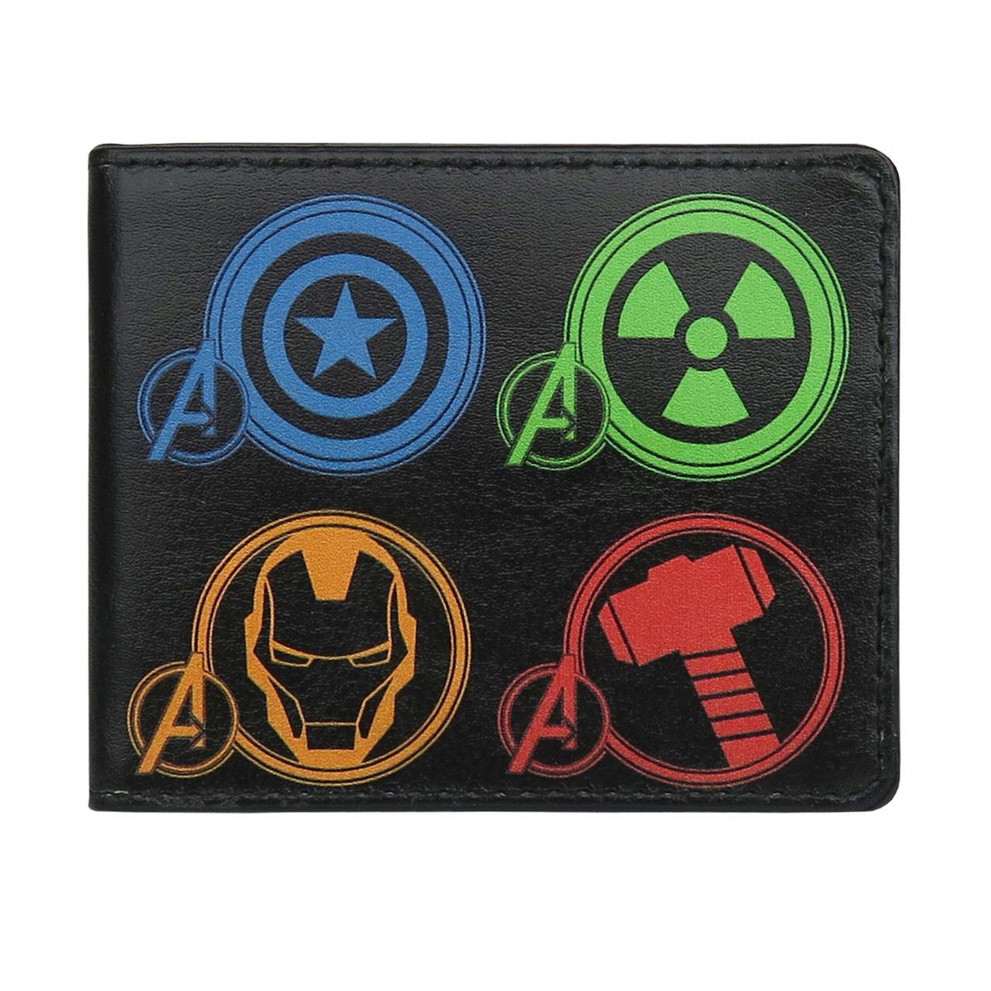 Avengers Neon Symbols Bi-Fold Wallet