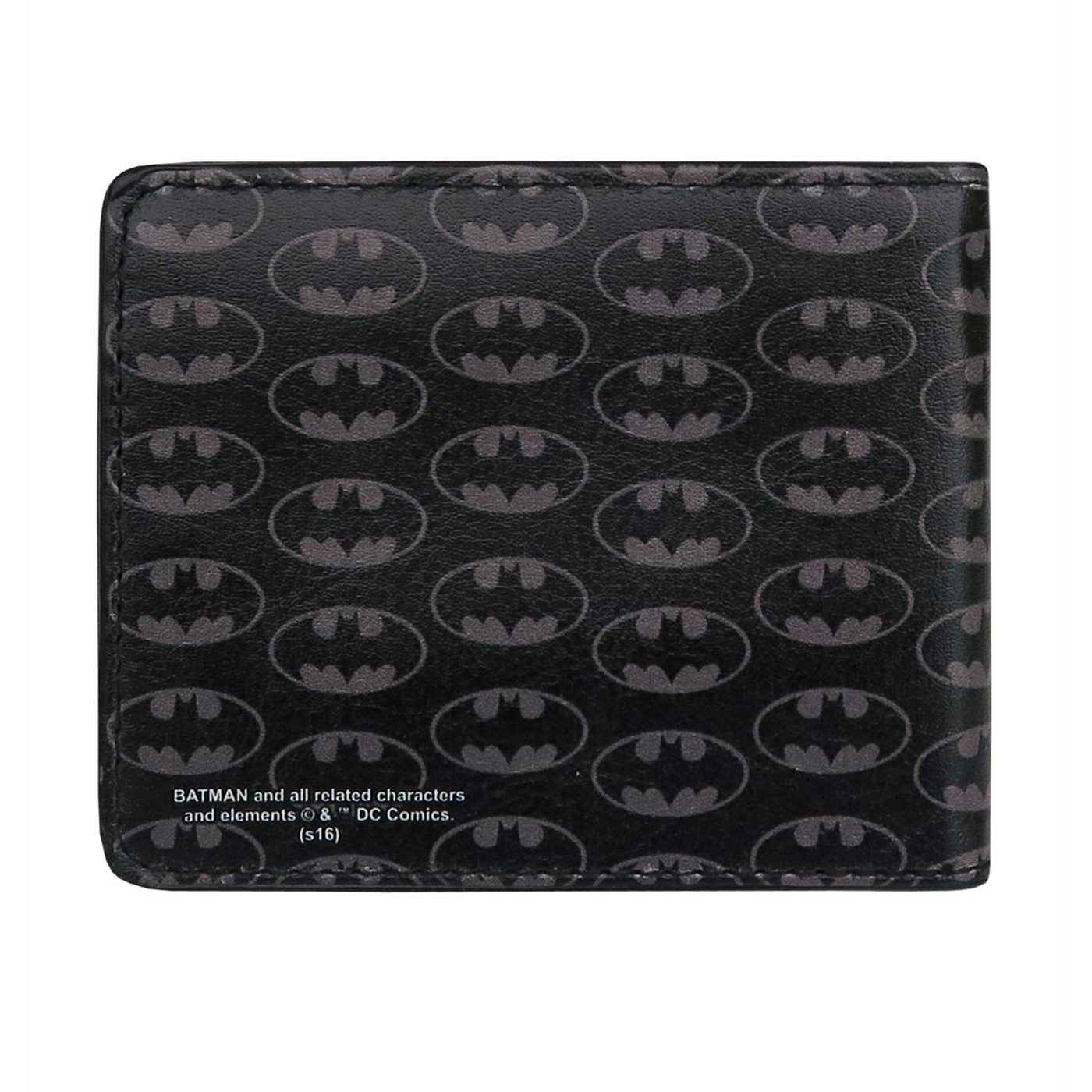 Batman Symbols All-Over Print Bi-Fold Wallet